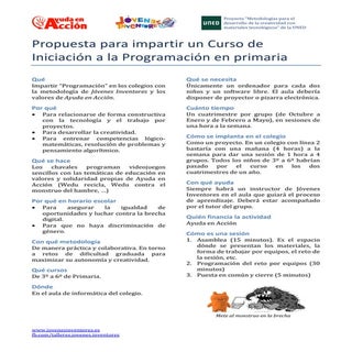 Propuesta colegios   jóvenes invent...