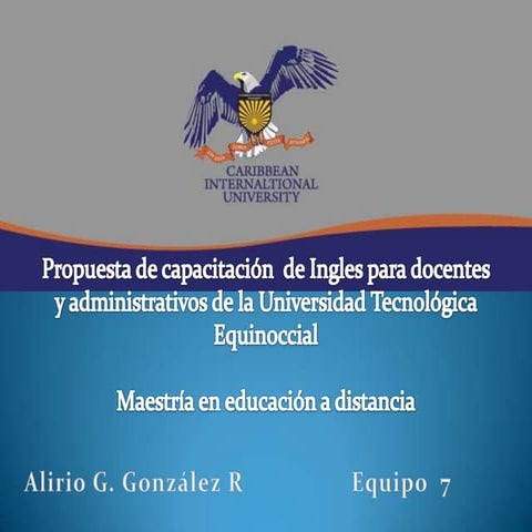 Propuesta de capacitacion