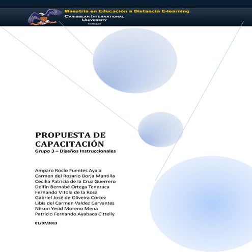 Propuesta de capacitacion | DOCX