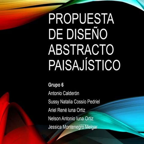 Propuesta de diseño abstracto paisajístico