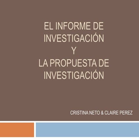 Propuesta de la investigación