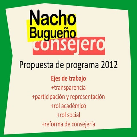 Propuesta de programa 2012