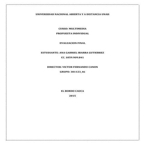 Propuesta individual ana ibarra