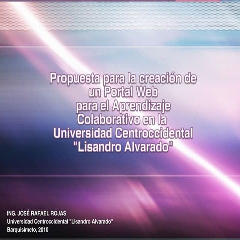 Propuesta para el diseno de un portal web de servicios para el aprendizaje co...