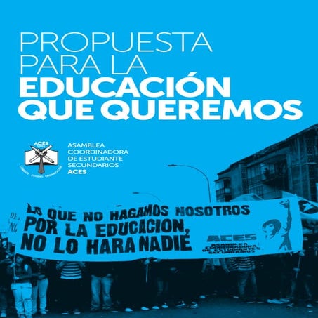 Propuesta para la educación que queremos ACES