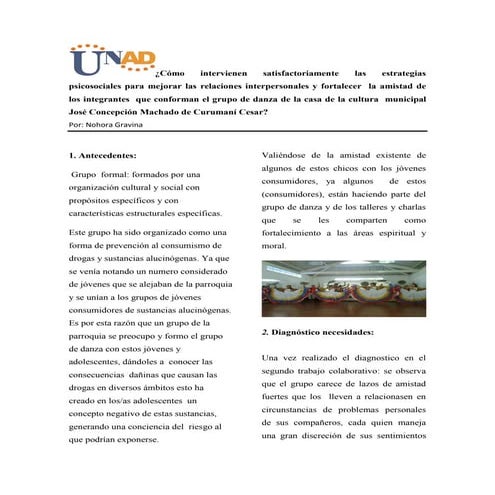 Propuesta  psicologia de los grupos