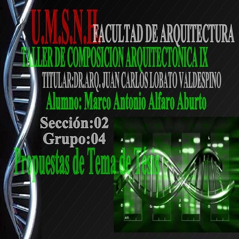 Propuestas De Temas De Tesis