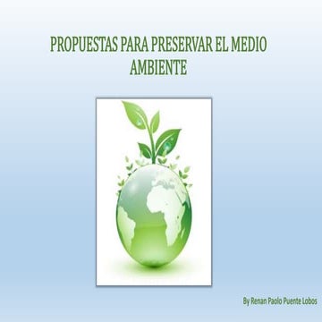 Propuestas para el medio ambiente 