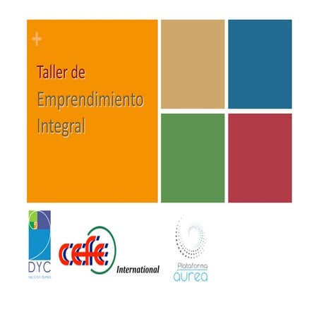 Taller emprendimiento integral