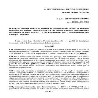 Proroga lavori manutenzione esumazi...