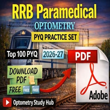 RRB PARAMEDICAL OPTOMETRY EXAM PYQ QUESTION.pdf