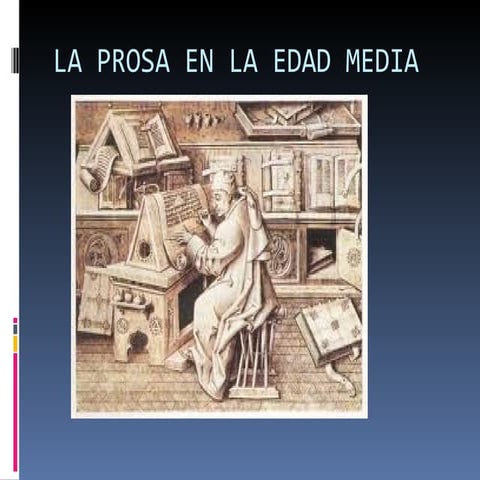 Prosa en la Edad Media. Esquemas de alumnos.