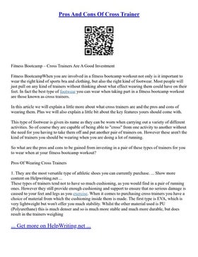 difference between running shoes and cross trainers