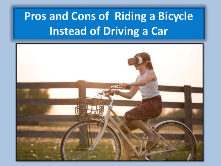 cycling instead of driving