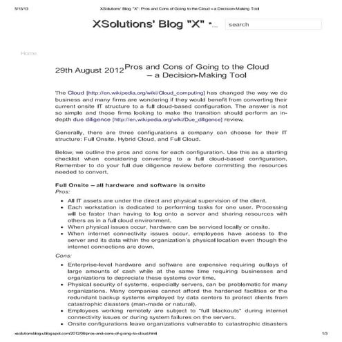 Cloud or Onsite BDR?