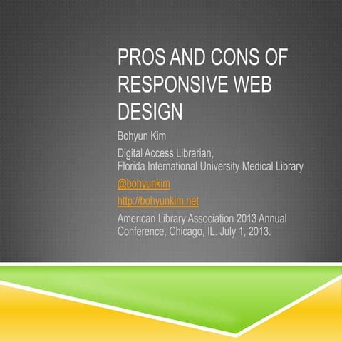Pros and Cons of Responsive Web Design