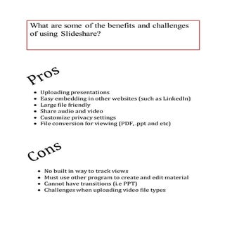 Pros cons slideshare