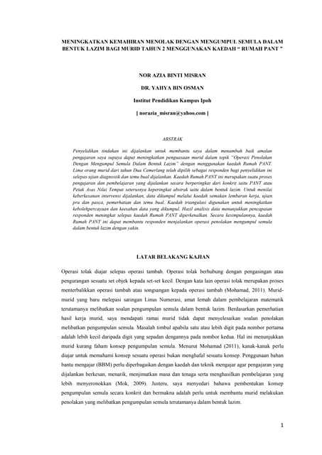 Proseding kajian tindakan