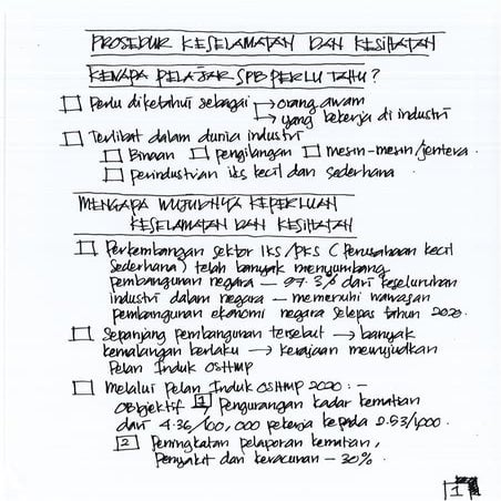 Prosedur Keselamatan dan kesihatan