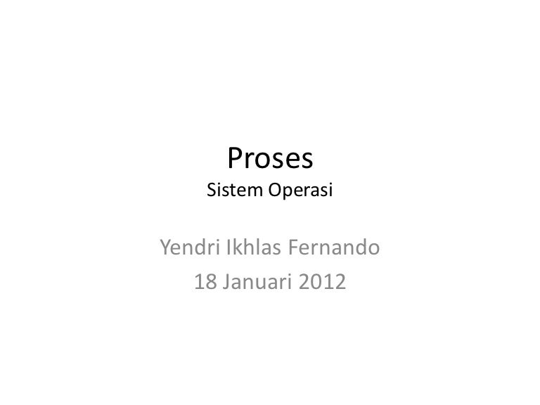 Proses