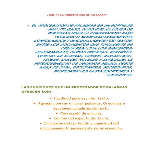 Prosesador De Palabras 