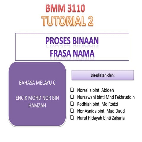Proses binaan frasa nama