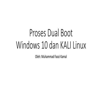 Sistem Operasi Kali Linux | PPTX