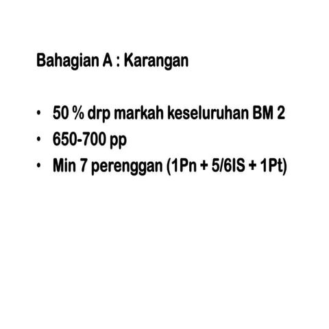 Proses Jawab Bhg. A : Karangan STPM