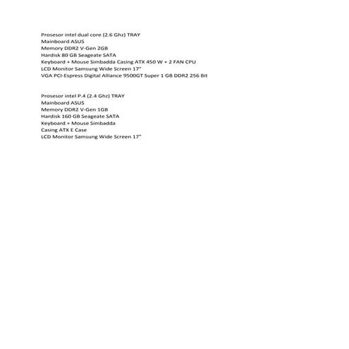 Prosesor Intel Dual Core Docx