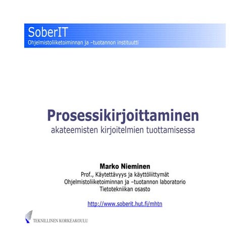 Prosessikirjoittaminen