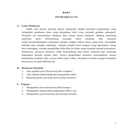 Prosessing otomatis radiografi