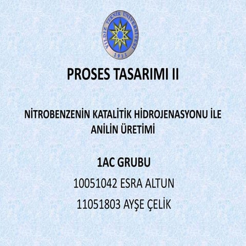 Proses tasarimi ii son