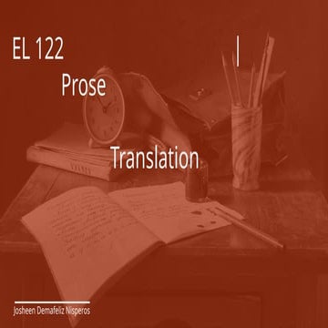 Problem of Style in Translation | PDF
