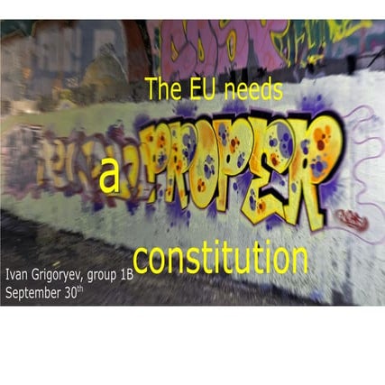 The EU needs a proper constitution