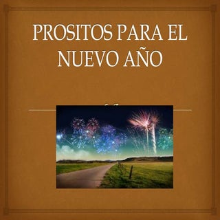 Prositos para el nuevo año