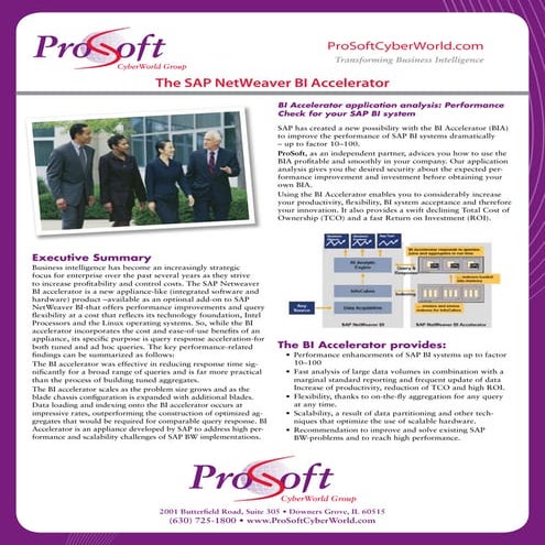 Prosoft SAP BI Accelerator