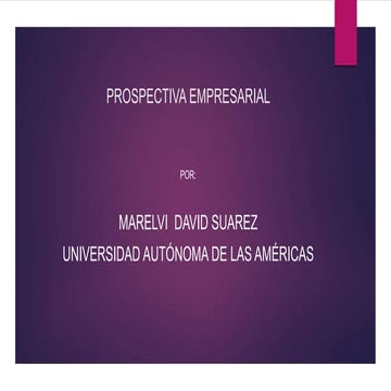 Prospectiva empresarial