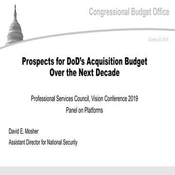 Prospects for DoD’s Acquisition Budget Over the Next Decade