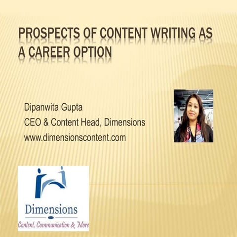Prospects of content writing as career