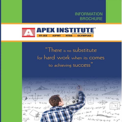 Prospectus FOR IIT-JEE, AIPMT, NTSE, OLYMPIAD