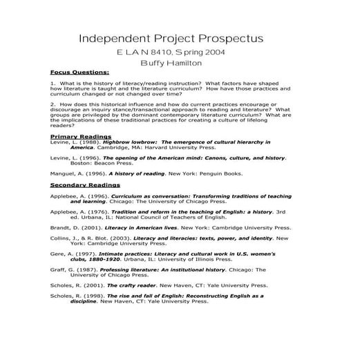 survey of English and American literature | PPTX