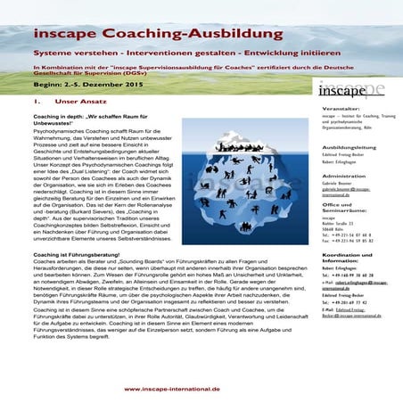 Coachingausbildung