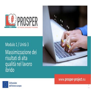 PROSPER - Modulo 1 - Unità 3_IT.pptx