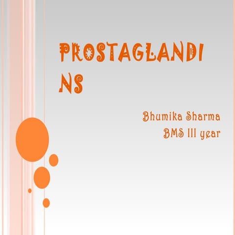 Prostaglandins