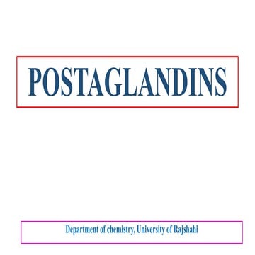 Prostaglandins