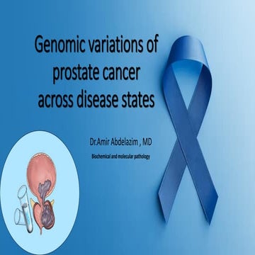 Genomic variations of prostate cancer across disease states