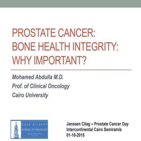 Bone Health in Prostate Cancer Patients. | PPTX