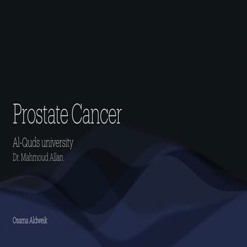 Cancer of Prostate- Easy PPT for Nursing Students | PDF
