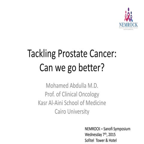 Prostate cancer nemrock 2015   sanofi