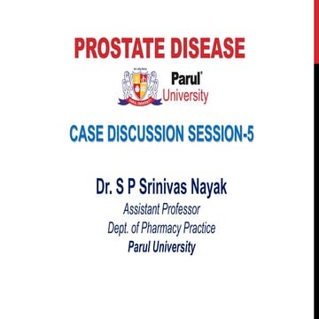 prostate disease CASE DISCUSSION